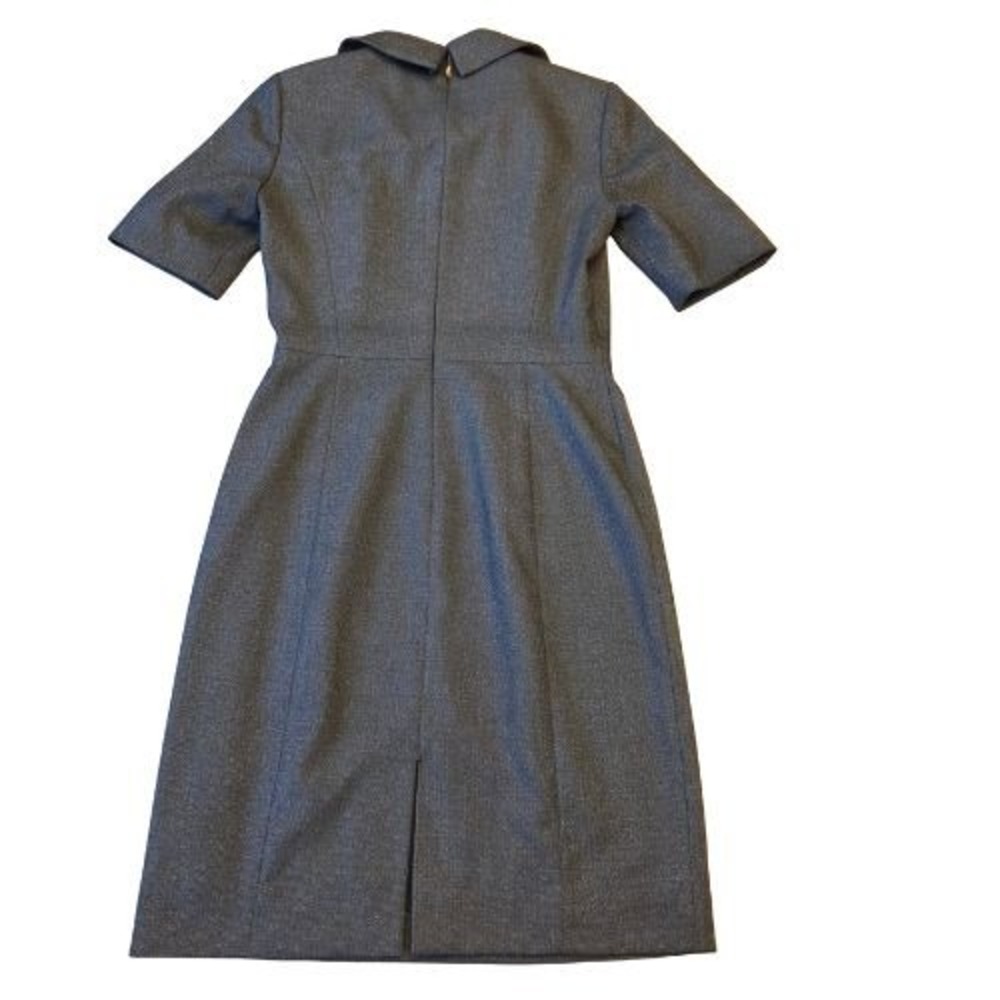 Antonio Melani 4 Womens Grey Cowl Neck Short Sleeve‎ Work Dress Button Cuffs - Picture 3 of 15